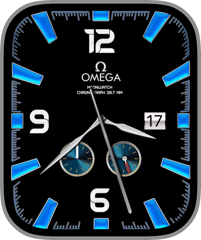 Free Apple Watch Face: JLC Moonphase Tourbillon