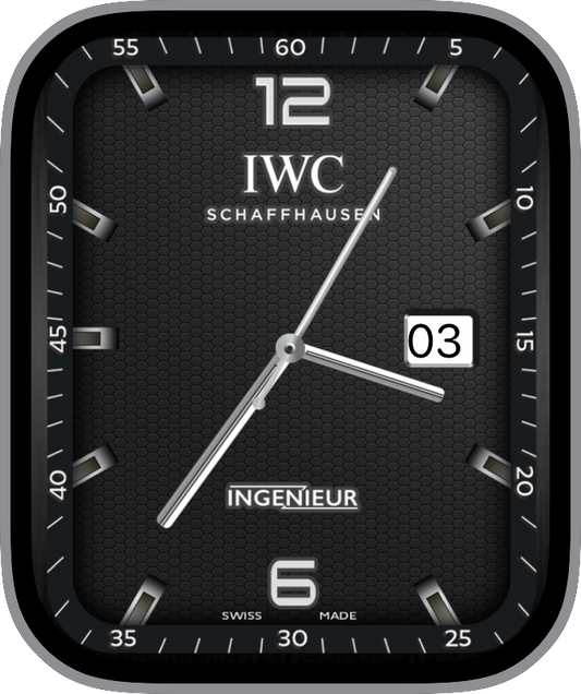 Free Apple Watch Face: IWC INGENIEUR BL