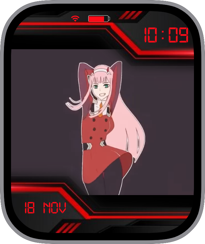Free Apple Watch Face: Zero Two Dance