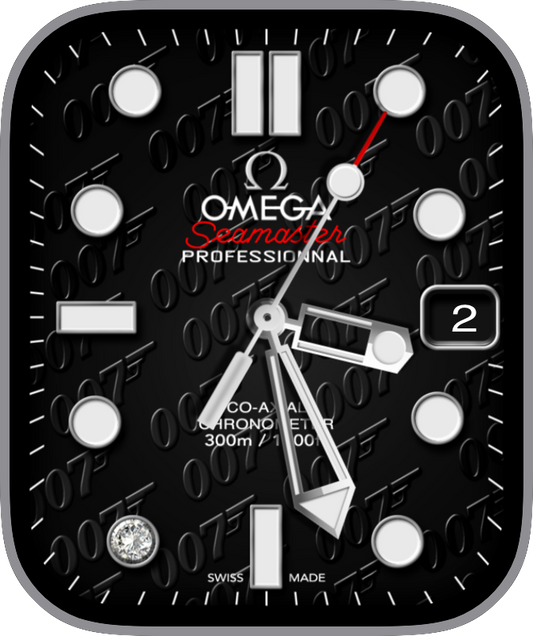 Free Apple Watch Face: OMEGA SEAMASTER 007 (by Reskap) 2