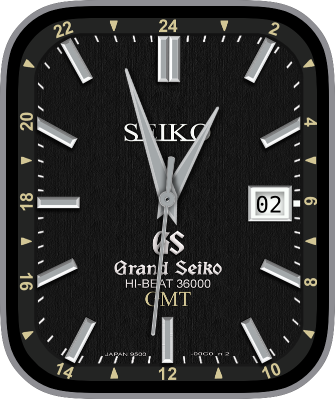 Free Apple Watch Face: Seiko HI.BEAT