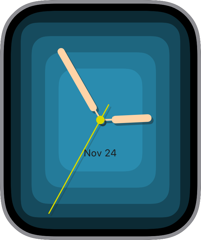 Free Apple Watch Face: Blue