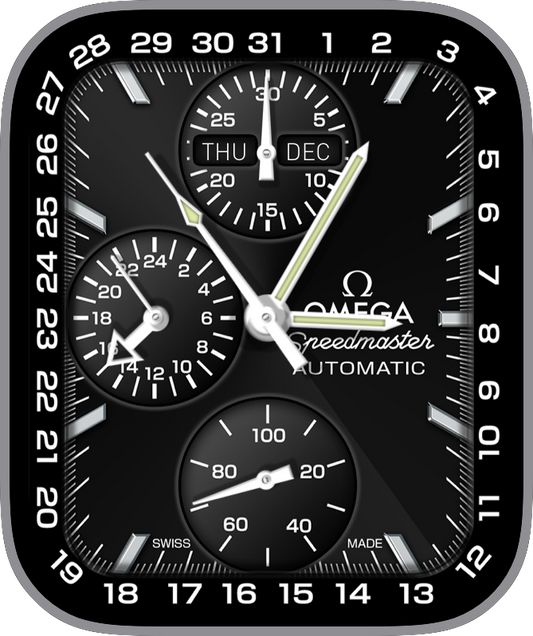 Free Apple Watch Face: Speed_Master_3520_T