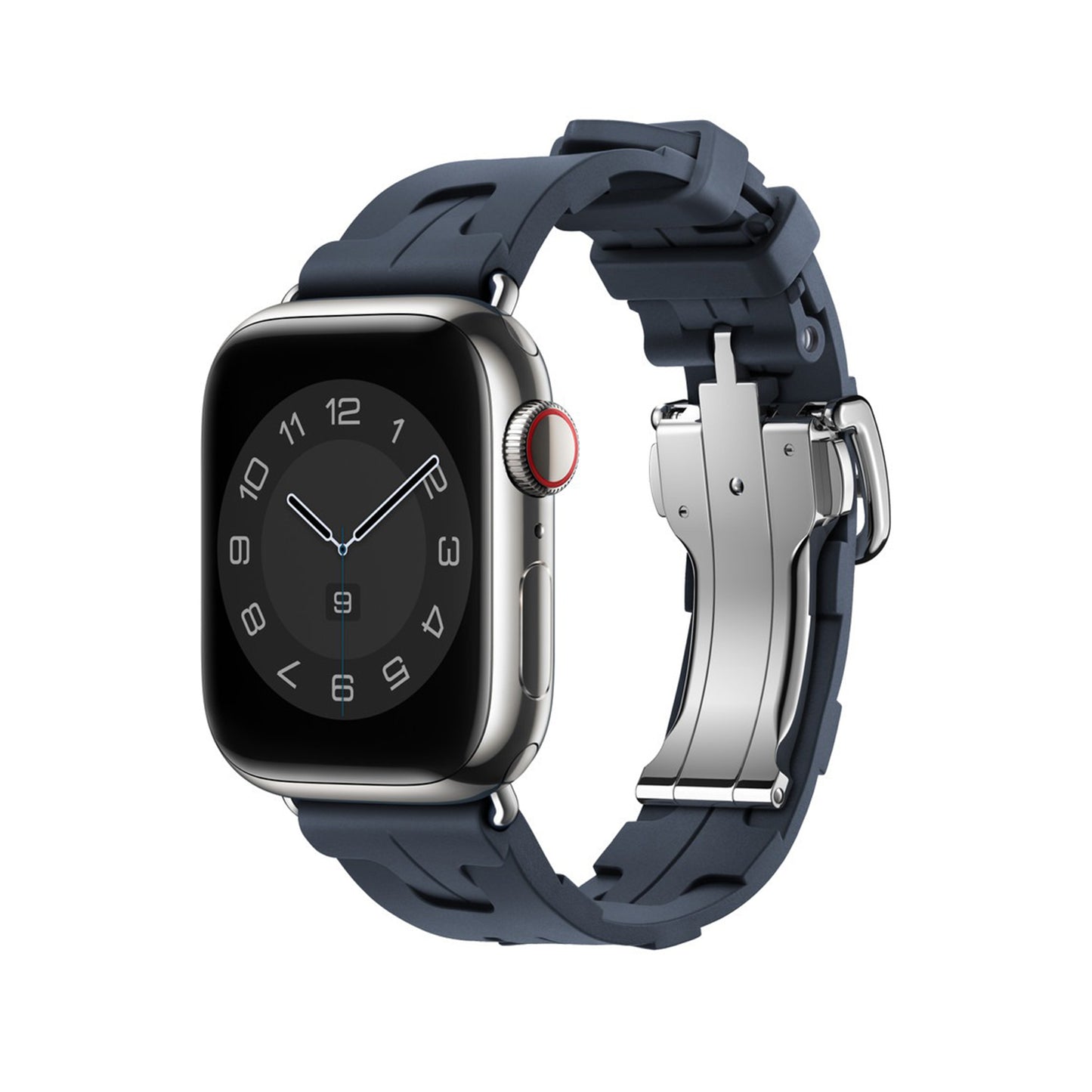 Geometry Elastomer Sport Strap for Apple Watch - Navy