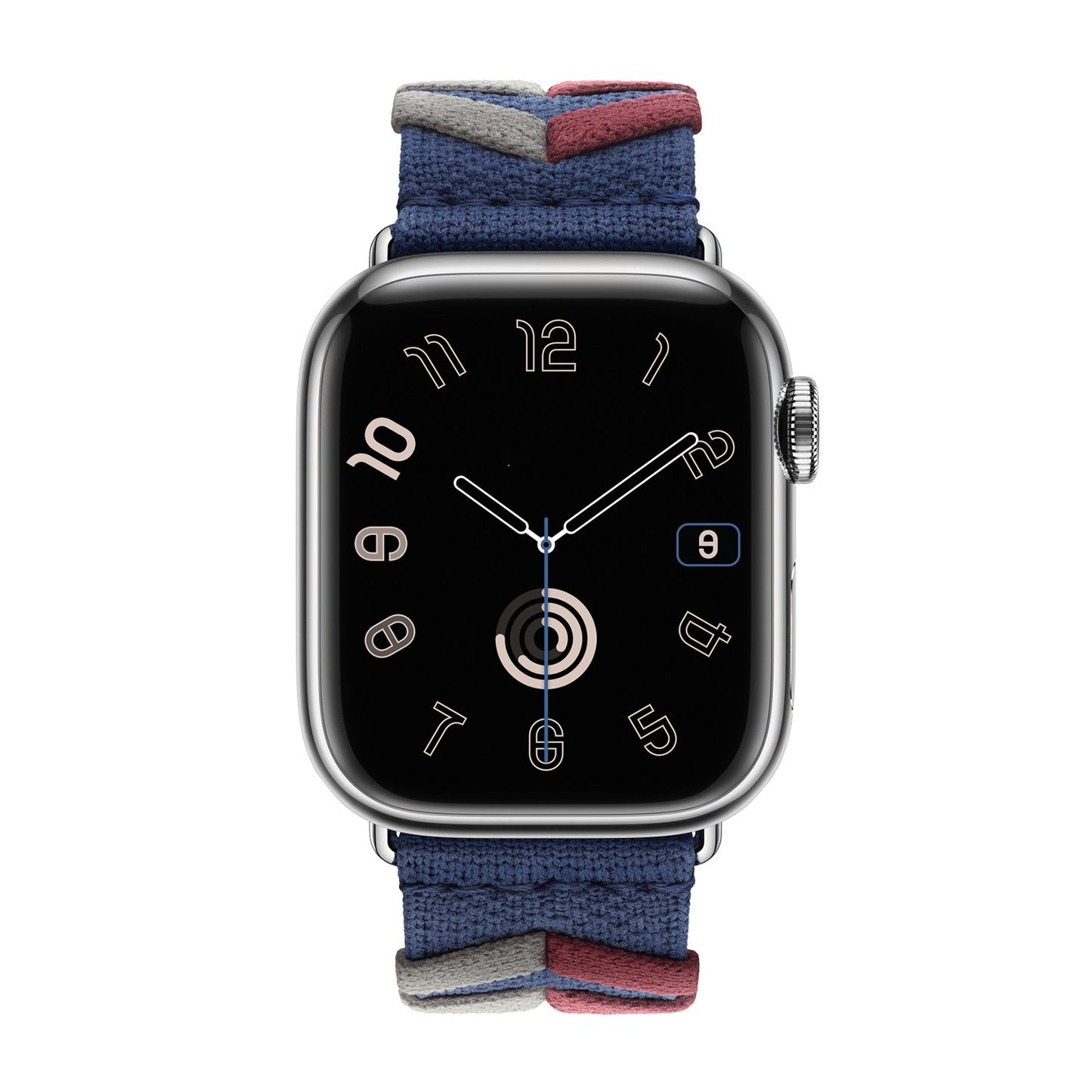 Braided Chevron Nylon Strap for Apple Watch - Navy