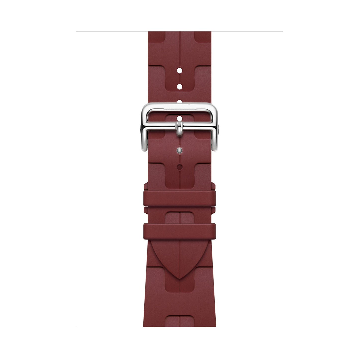 Geometry Elastomer Sport Strap for Apple Watch - Rough Red