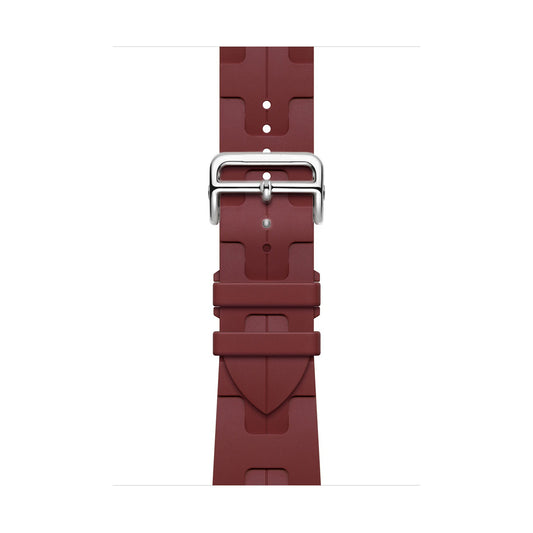 Geometry Elastomer Sport Strap for Apple Watch - Rough Red