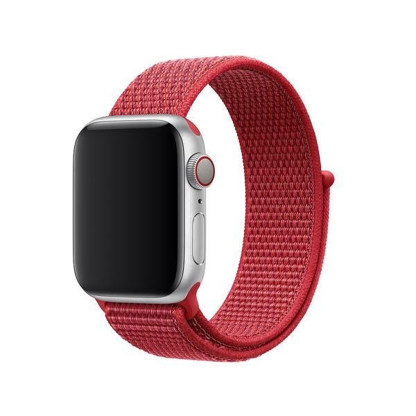 Sport Weave Nylon Loop Strap for Apple Watch - Red