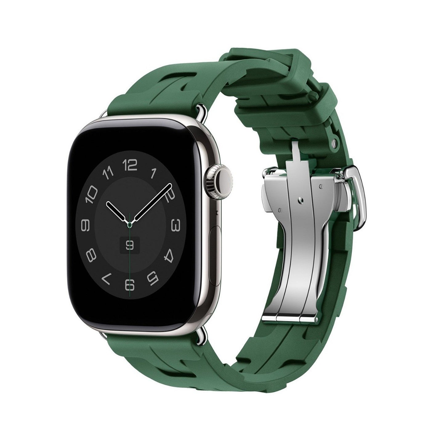 Geometry Elastomer Sport Strap for Apple Watch - Green