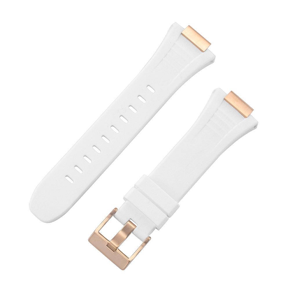 Apple Watch Case 44mm - Rose Gold Case + Silicone Strap (8 Screws)