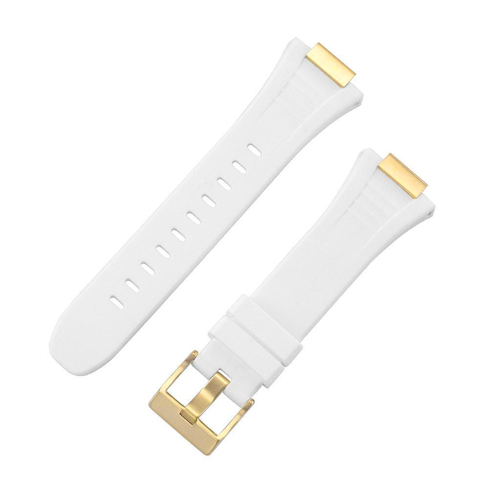 Apple Watch Case 45mm - Studded Gold Case + Silicone Strap (8 Screws)