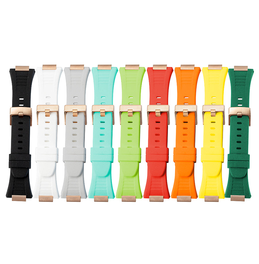 45mm Multi-Colour Silicone Strap for Bold Series (RG Buckle)