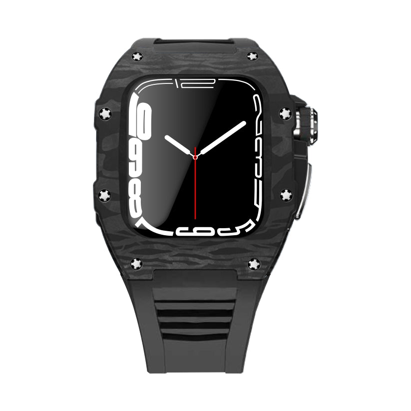 Apple Watch Case for Series 4/5/6/7/8/SE - Carbon Fiber Ti Case +