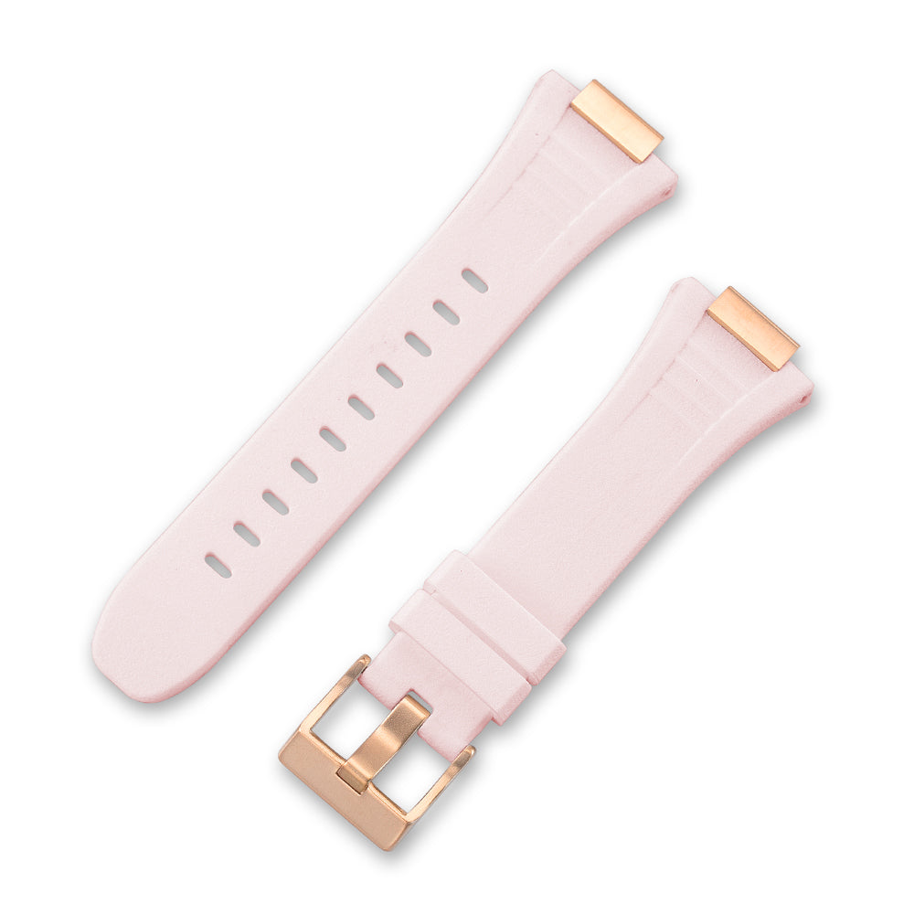Apple Watch Case 41mm - Studded Rose Gold Case + Silicone Strap (8 Screws)