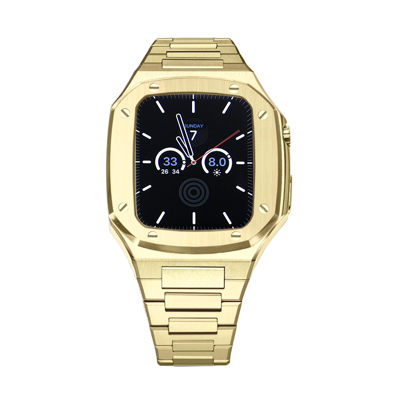 Apple Watch Case 44mm - Gold Case + Bracelet (8 Screws)